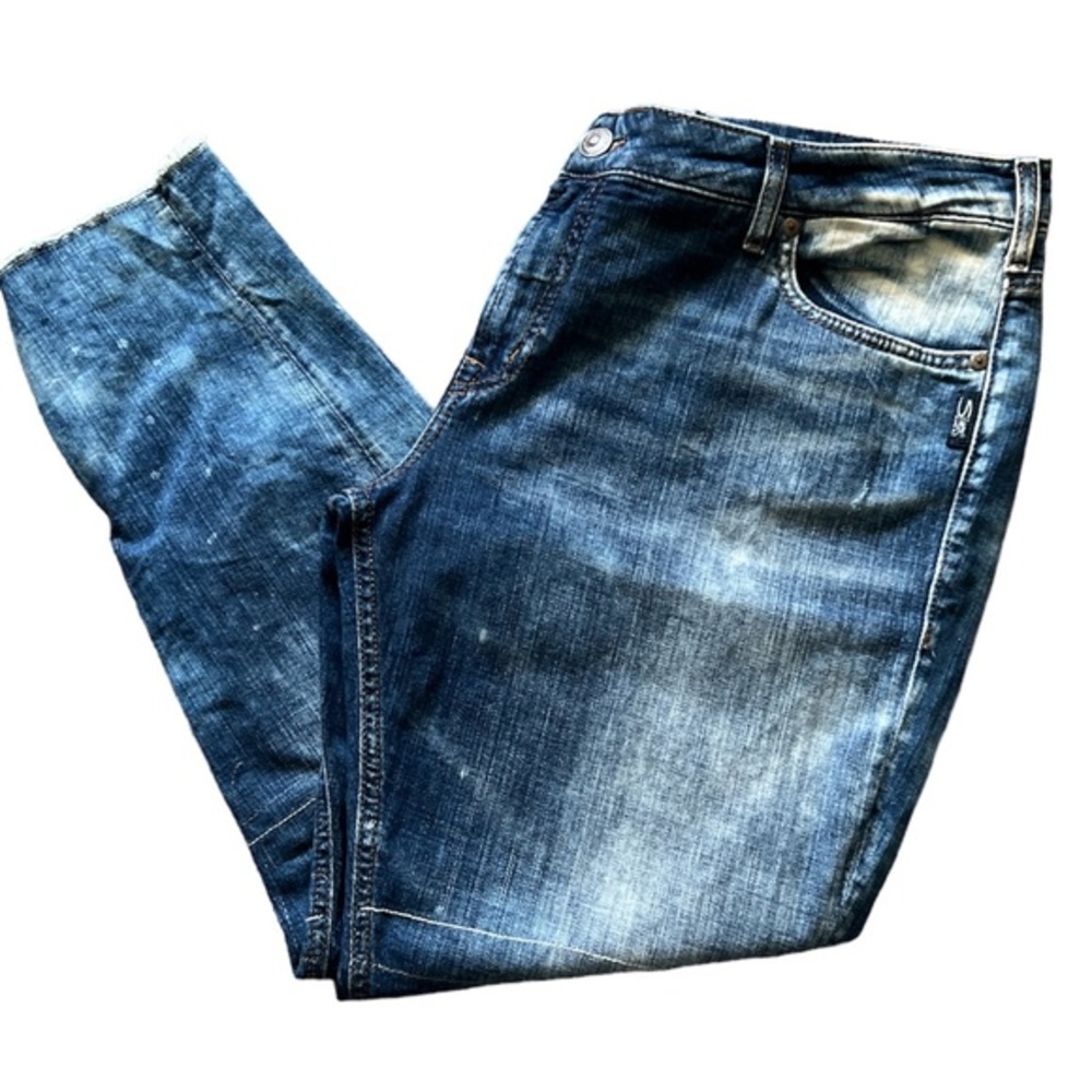 Silver Jeans Cropped Ankle Jeans - Faded Blue